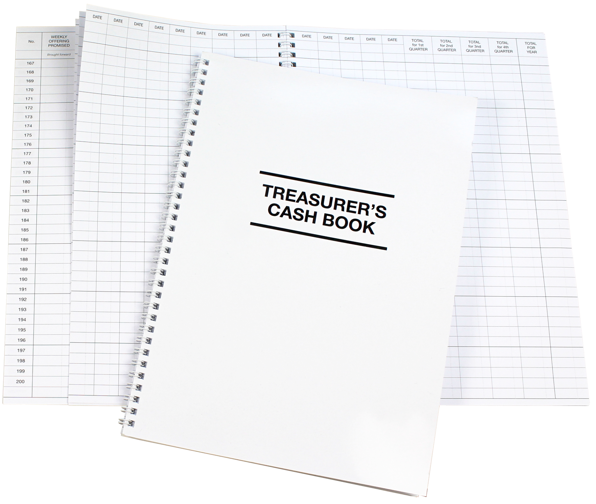 Treasurers Cash Book (1-200 contributors)