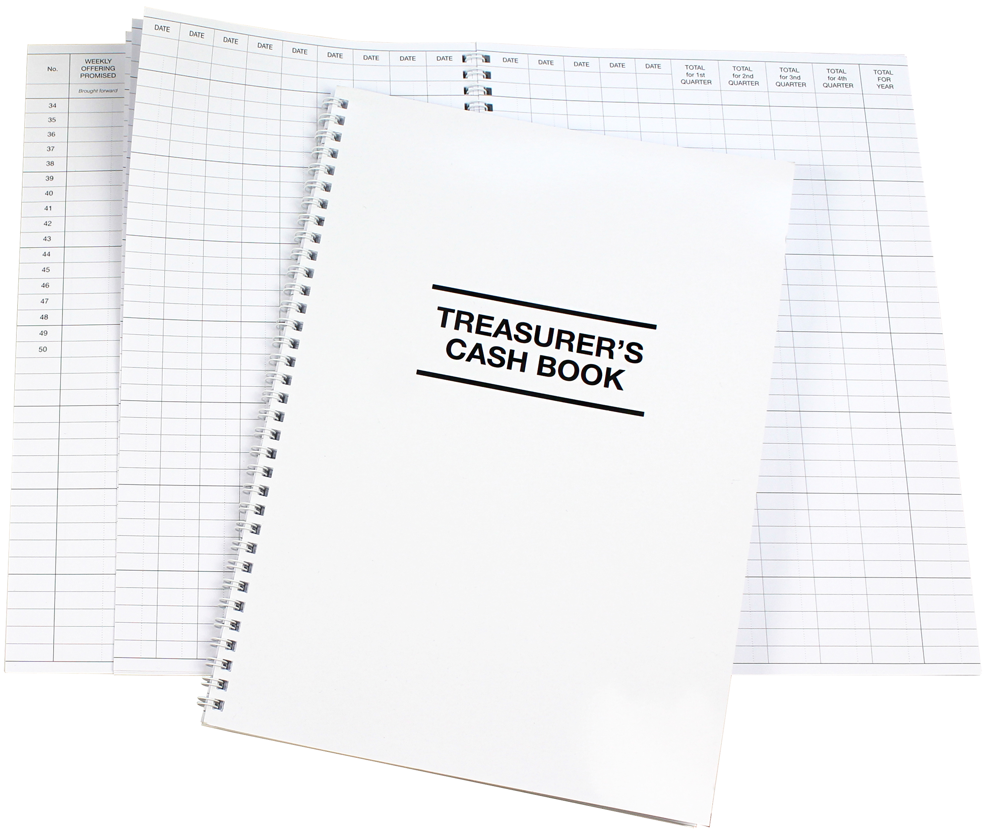 Treasurers Cash Book (1-50 contributors)