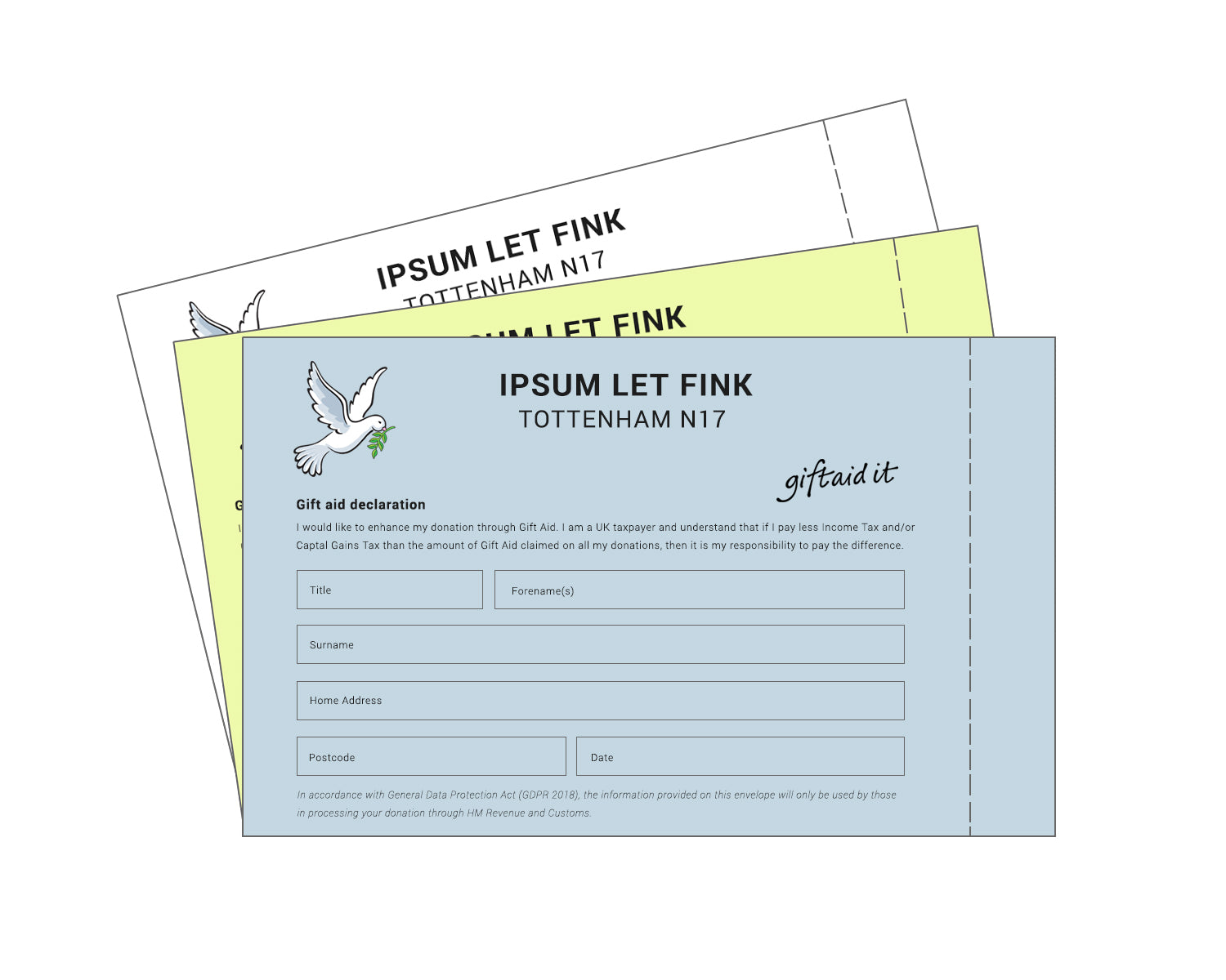 Large Gift Aid Envelopes
